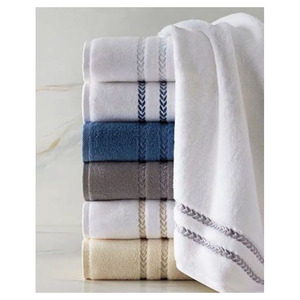 Luxury White Bath <b>Towels</b> Manufacturer 100% Soft Cotton Thick Absorbent Quick Dry Hotel Bathroom <b>Towels</b> Wholesale - Product Image 5