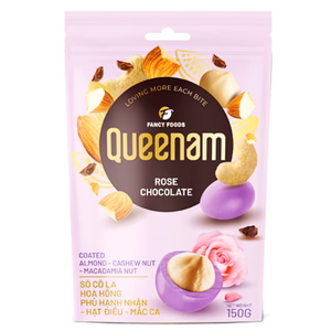 Snacks en gros, dragées pures, chocolat solide, OEM/ODM, HALAL, 150 g, amandes enrobées de rose, noix de cajou, noix de macadamia, emballage personnalisé - Product Image 1