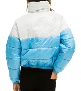 2025 personnalisé unisexe hiver Nylon veste imperméable col montant respirant toile veste hommes bouffant veste bulle personnalisé - Product Image 3