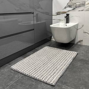 Alfombra de Baño de Microfibra Chenille Gris Melody, Antideslizante, Suave, 50x80 cm - Product Image 6