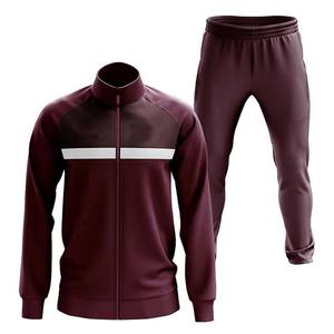 Fabricant de vêtements sur mesure Concevez vos propres hommes hiver décontracté survêtements vêtements de sport coton matériel contraste couleur deux pièces - Product Image 2