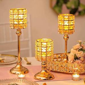 High Quality Candle Holder Vertical Candlestick Holder Wedding ,Christmas Holiday Candelabra Home Decoration <b>Ornaments</b> - Product Image 1