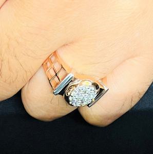 Anillo de Diamantes de Corte Brillante Natural de Oro de 14K y 18K para Hombre, Elegante, Certificado por Terceros, Marca VDS, Joyería Estilosa para Uso Diario - Product Image 2