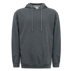 Sweat à capuche en velours pour homme avec une finition brillante à texture douce et un look décontracté surélevé pour les fans de streetwear à la mode - Product Image 1