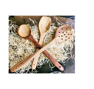 Utensilios de cocina de madera natural con acabado pintado Cubiertos de diseño de hotel para restaurante para Decoración de cocina para fiestas - Product Image 4