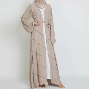 2024 thobe/thawb ชุดสวดมนต์มุสลิมชุดยาวชุดมุสลิมสำหรับผู้หญิงชุดยาวสีทึบ - Product Image 5