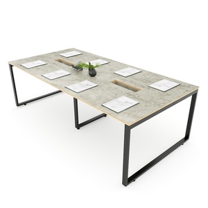Ministral Contemporary 240x120cm Rectangular Plywood Conference <b>Table</b> <b>Office</b> & School Furniture Adjustable Features for Hotels - Product Image 1