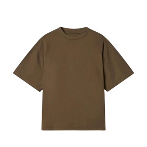 Customized Men's O Neck Jersey T Shirt 100% Cotton Blank Oversized Streetwear Eco Friendly OEM Supplier - Product Image 1