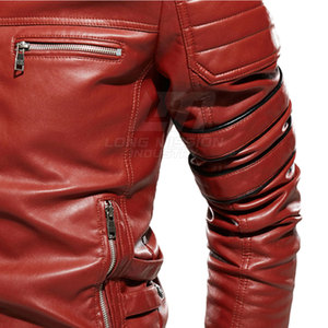 Service OEM Vestes en cuir pour hommes Dernier design Vestes en cuir pour hommes Hiver Faible MOQ Vestes en cuir pour hommes - Product Image 5