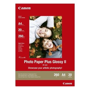 A4 <b>Glossy</b> II Photo <b>Paper</b> 20pcs PP 201 2311B019 High Quality Material for Professional Photography - Product Image 1
