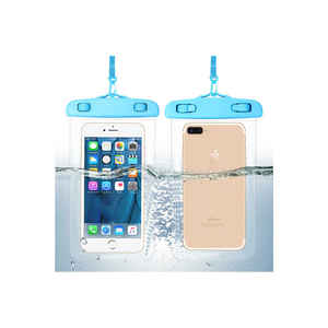 Pochette étanche universelle en silicone vert pour téléphone portable, idéale pour la natation et la plongée - Product Image 2