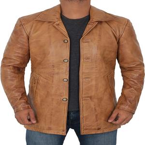 Veste en cuir pour hommes Parka à manches longues en cuir blanc canard veste d'hiver longue en cuir pour hommes et femmes - Product Image 1