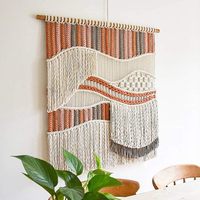 Tapices de Macramé Artesanales, Arte Mural con Detalles de Nudos, para Compradores Minoristas, Proveedor al por Mayor, Sostenible, Ligero, Vietnam
