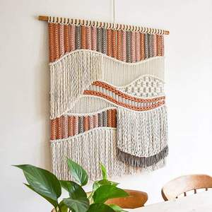 Tapisseries murales en macramé artisanales, nœuds détaillés, art mural pour les acheteurs en gros, fournisseur en gros, durable, léger, Vietnam - Product Image 2