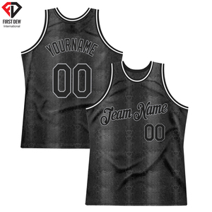 Maillot de basket-ball authentique à motifs de feuilles de palmier tropicales, taille plus, impression par sublimation personnalisée, col haut, fabrication pakistanaise de haute qualité pour hommes - Product Image 2