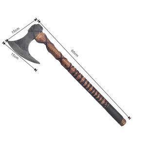 Wholesale Customized High Quality OEM ODM Service Hunting High Carbon Steel <b>Axe</b> with Wood <b>Handle</b> Viking Tool for Outdoor Camping - Product Image 6