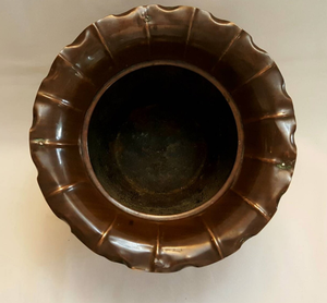 Jardinières en cuivre martelé de qualité supérieure pour la décoration de mariages et d'événements, nouvelle arrivée, forme ronde, pots de fleurs polis - Product Image 5