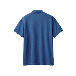 Polo de Algodón Azul de Manga Corta para Hombre, Color Sólido, Casual, Transpirable, Tejido Oxford, Corte Regular - Product Image 6