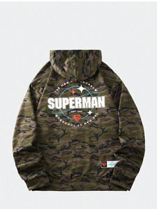 Sudaderas con capucha de caza de hombre de invierno térmicas impresas personalizadas de la mejor calidad de talla grande con cremallera bordada Tress recién llegado - Product Image 2