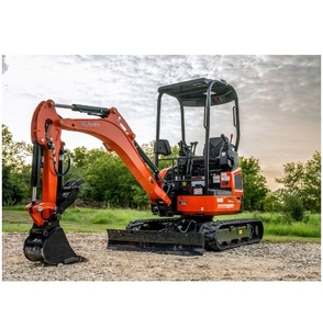 Mini-excavatrice sur chenilles U17-5 robuste de 2 tonnes avec moteur diesel pour la construction, l'excavation et l'aménagement paysager - Product Image 1