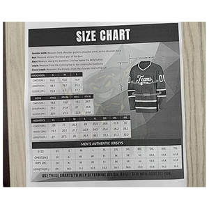 เสื้อกีฬาฮ็อกกี้น้ำแข็งพิมพ์ซับลิเมชันตามสั่งชื่อทีมและหมายเลข - Product Image 2