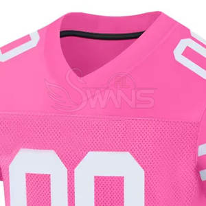 Maillot de football américain personnalisé de haute qualité à manches courtes 100% polyester avec logo d'équipe pour hommes - Product Image 5