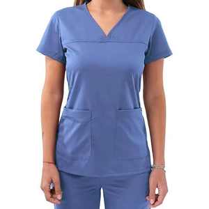 Customized Wholesale Nurse Hospital Uniforms Medical <b>Scrub</b> Top Medical Top - Product Image 1