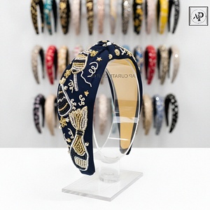 Trendy Handmade Beaded New Year 2026 Headband Customizable Party <b>Hair</b> <b>Accessory</b> Elegant Holiday Gift Idea for Women and Girls - Product Image 1