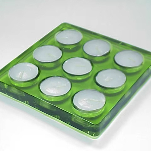 TOP JINGLE Carré 9 pièces dans un support de photophore en acrylique - Product Image 1