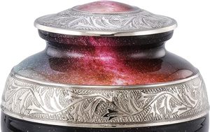 Urnes de crémation en aluminium de style américain accessoires funéraires pour adultes faits à la main en Inde - Product Image 4
