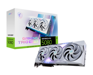 M S I Ge Force R T X 5080 16G GAMING TRIO OC WHITE Gaming Graph ICS Ca RD GPU R T X 5080 Tarjetas de video para PC de juegos - Product Image 4