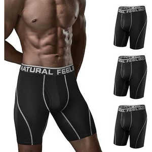 Calzoncillos Boxer de Alto Rendimiento para Hombre, Pierna Larga de 9 Pulgadas, Estilo Clásico, Tejido de Punto de Primera Calidad, Características Suaves - Product Image 3