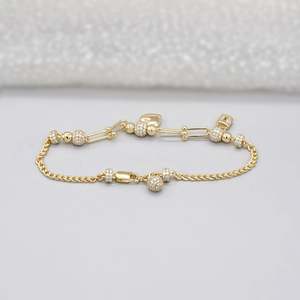 สร้อยข้อมือแฟชั่นรูปหัวใจและกุญแจประดับเพชรทรงกลม น้ำหนัก 1.50 กะรัต รับรองโดย IGI - Product Image 4