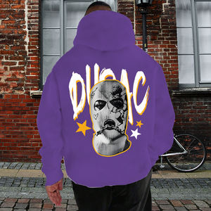 Wholesale 100% Cotton 500gsm Hoodie Heavyweight Clothing <b>Sweatshirts</b> Custom Printing Oversize <b>Men</b> Hoodie Embroidery Hoodies - Product Image 4