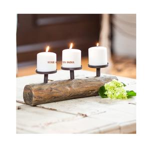 2024 New Wooden Candle Stand Products Tall Round Cylinder Floor Candle Holder Vase for Wedding Event Luxury Home Decorations - Product Image 4