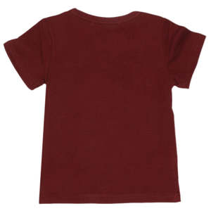 Camiseta para Bebé Recién Nacido - Color Granate - Product Image 3