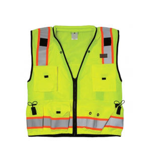 Chaleco DE SEGURIDAD personalizado de alta visibilidad impermeable y reflectante de seguridad con soporte de logotipo personalizable - Product Image 1