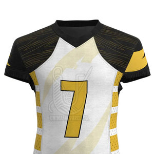 Uniforme de Fútbol Americano para Mujer, Ropa de Práctica, Transpirable, Manga Corta, Diseño Personalizado, Alta Calidad, Mejor Venta, Servicio OEM - Product Image 6