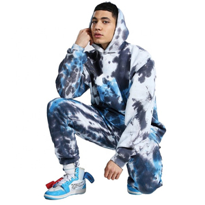 Survêtement de sport de plein air pour hommes du fabricant-Ensemble de pantalons de survêtement à capuche délavés et épais pour l'hiver-Écologique pour le printemps - Product Image 3