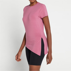 T-shirts modaux extensibles Super doux de sport de haute qualité à séchage rapide débardeurs T-shirts pour femmes - Product Image 3