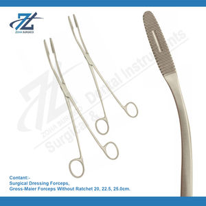 GROSS-MAIER 265MM droite en acier inoxydable éponge pince à cliquet Instruments chirurgicaux de base ensemble dentaire fabricant pakistanais - Product Image 2