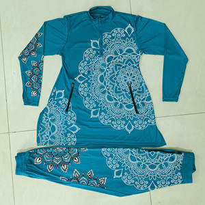 Maillot de bain islamique personnalisé Se maillot de bain musulman modeste avec couvre-chef pour la plage et la piscine OEM maillot de bain islamique modeste pour les femmes - Product Image 1