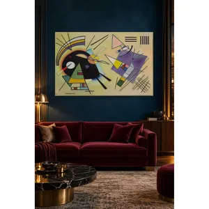 Impression sur toile de composition géométrique noire et violette de Fida Kandinsky - Product Image 5