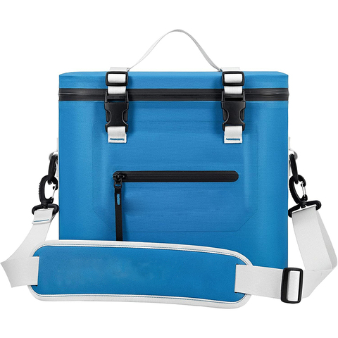 Custom Portable TPU Soft Cooler Bag for Outdoor Camping Hiking Picnics Waterproof Leak Proof Thermal Insulation Shoulder Strap
