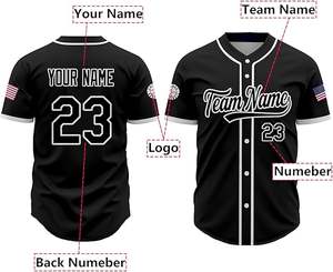 Maillots de baseball personnalisés pour les fans d'équipes sportives et les ligues coupe confortable et respirante avec noms et numéros personnalisés - Product Image 5