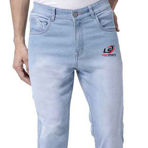 Venta superior Pantalones vaqueros sólidos de cintura alta de estilo único para hombres Logotipo personalizable ¡El mejor fabricante para el uso del otoño del invierno Precio bajo! - Product Image 6