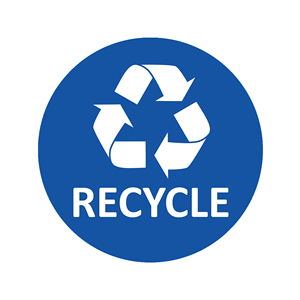 ZRS Global - Adhesivo Circular de PVC Azul para Espacios Comerciales e Industriales, Protección UV, 5x5, Duradero, Señalización Ambiental - Product Image 1