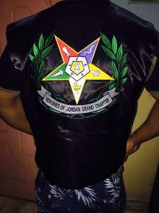 CHALECO Masónico Letterman Chaleco Masónico Satén Seda Maestro Masón Chaleco - Product Image 6