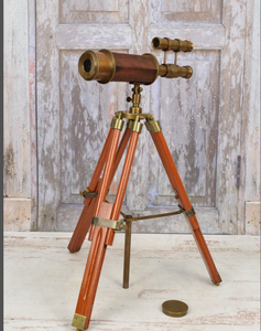 Cadeau parfait pour le patron-télescope en laiton de support fait main d'accent d'intérieur de cru meilleur article pour le cadeau - Product Image 2