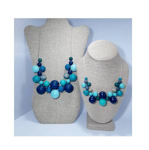 Perles en bois de style Koreon perles rondes en bois bijoux de mode en bois boucles d'oreilles femmes colliers de bijoux de mode - Product Image 1